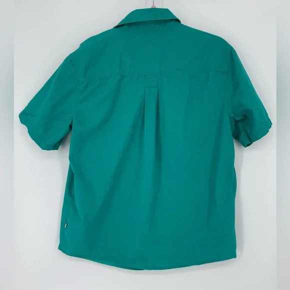 Magellan Outdoors Men's Turquoise Button Down Short Sleeve Shirt Size Large - Picture 3 of 5